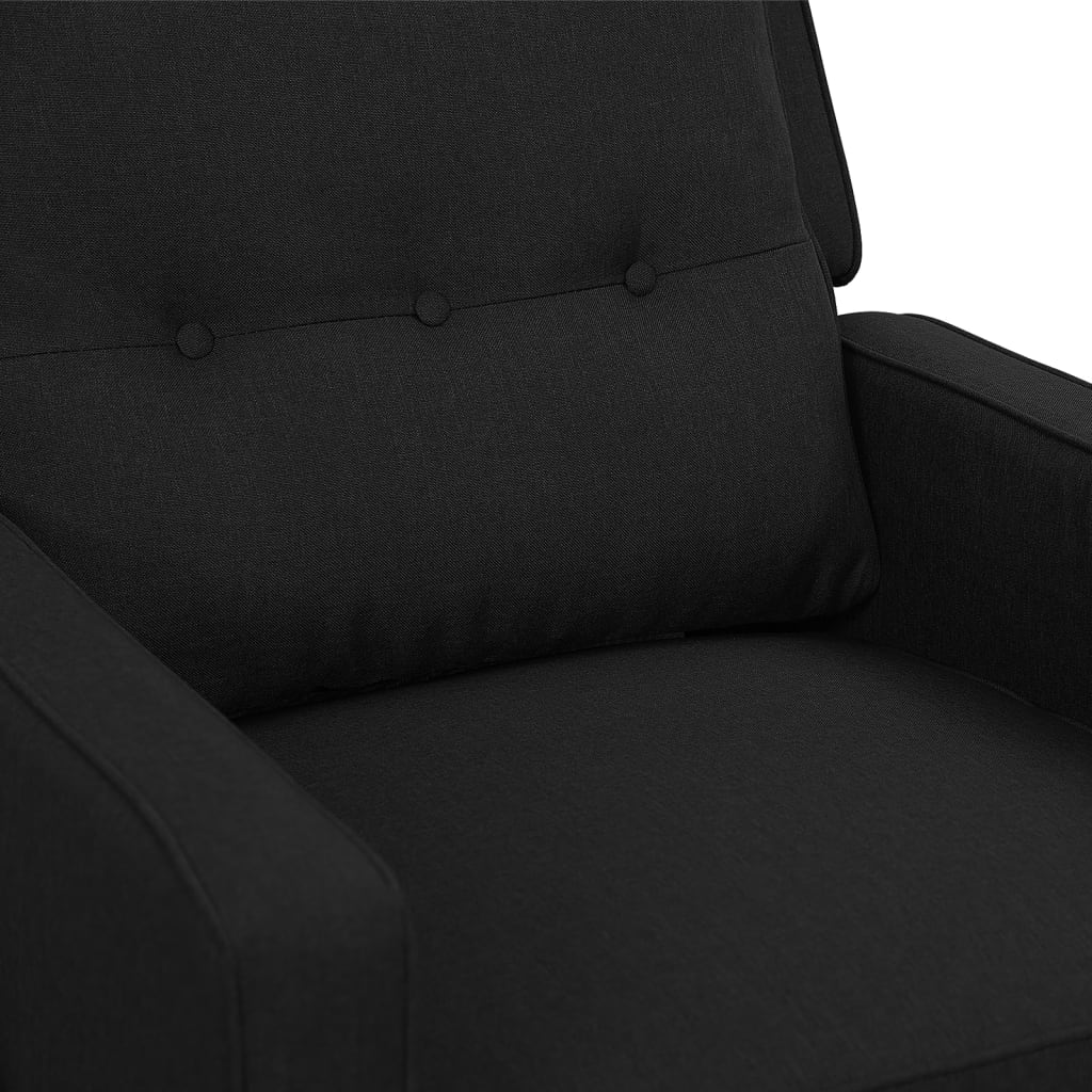 Relaxsessel Schwarz Stoff