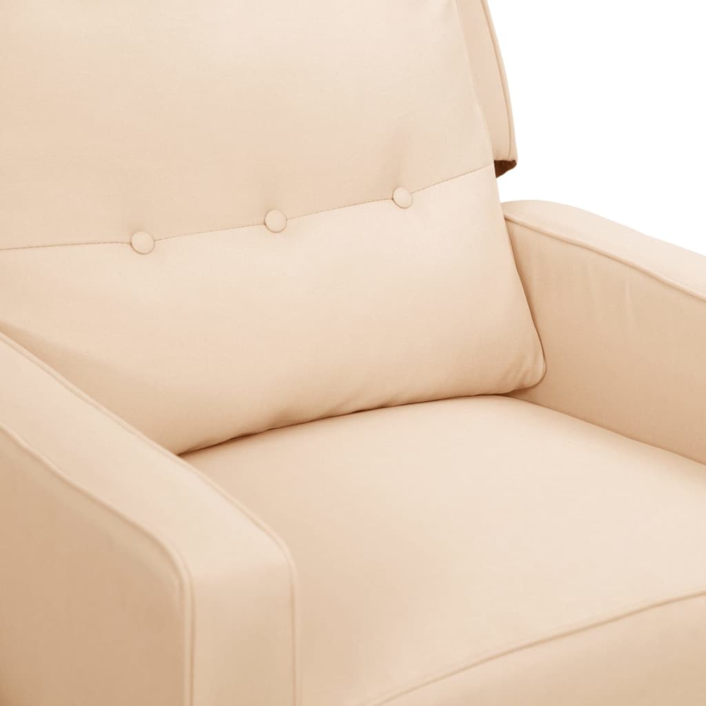 Relaxsessel Creme Stoff