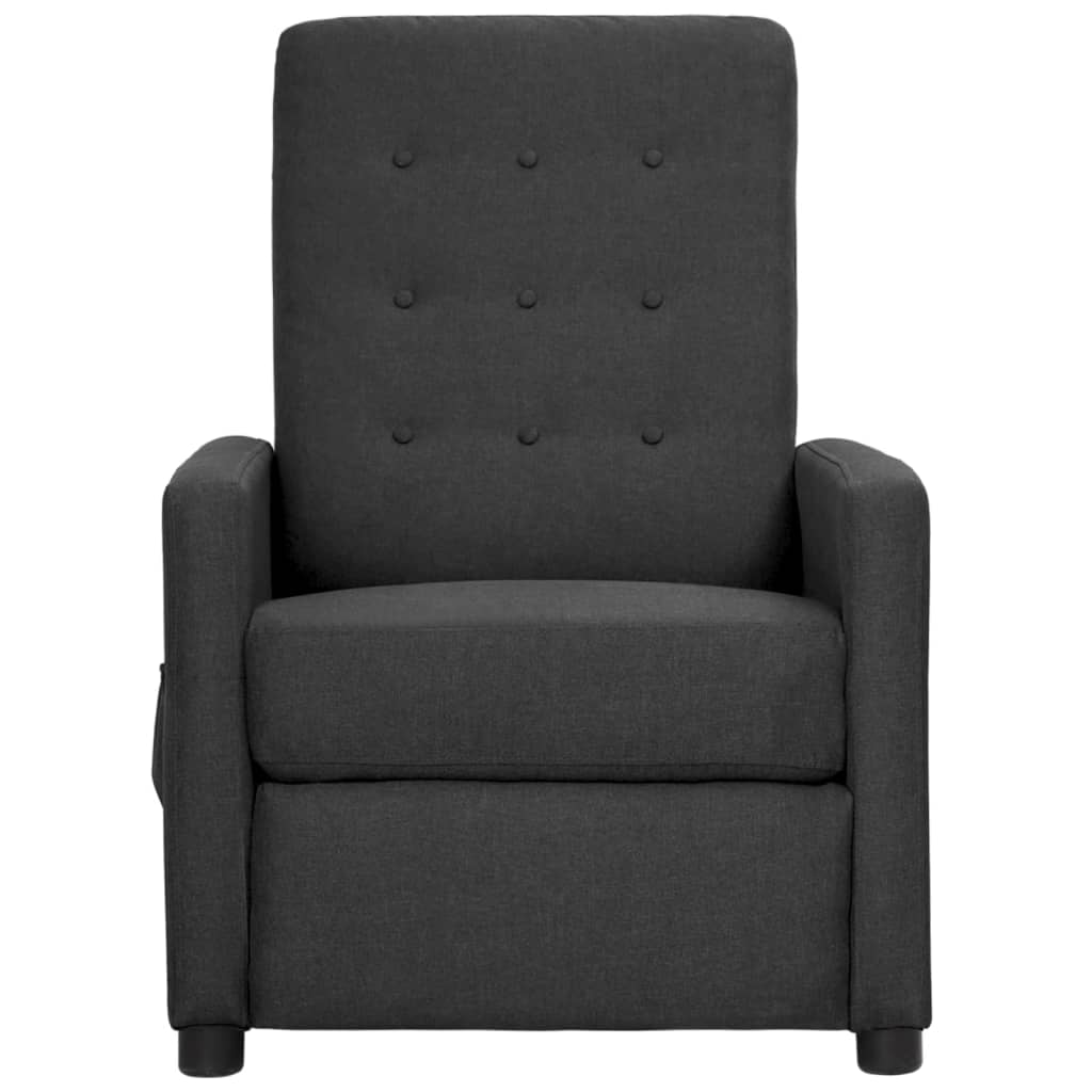 Relaxsessel Dunkelgrau Stoff