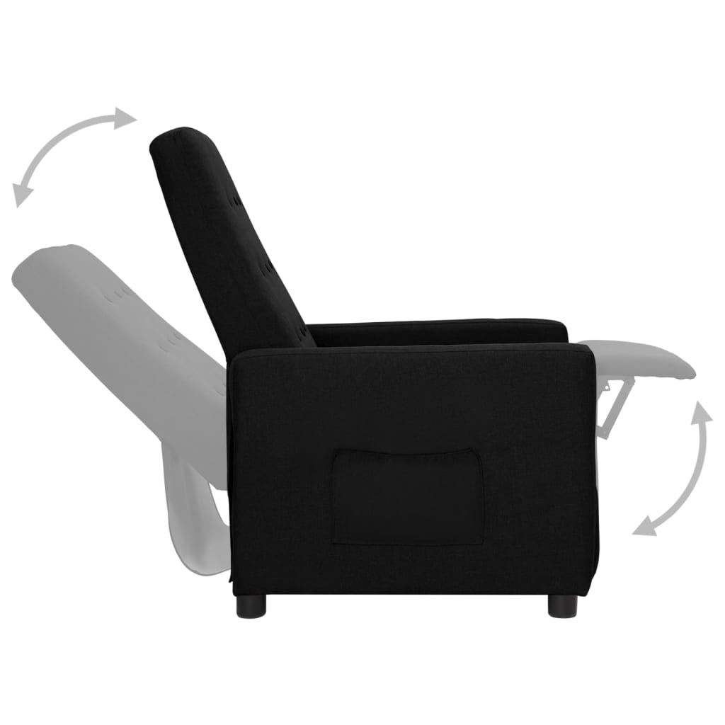 Relaxsessel Schwarz Stoff