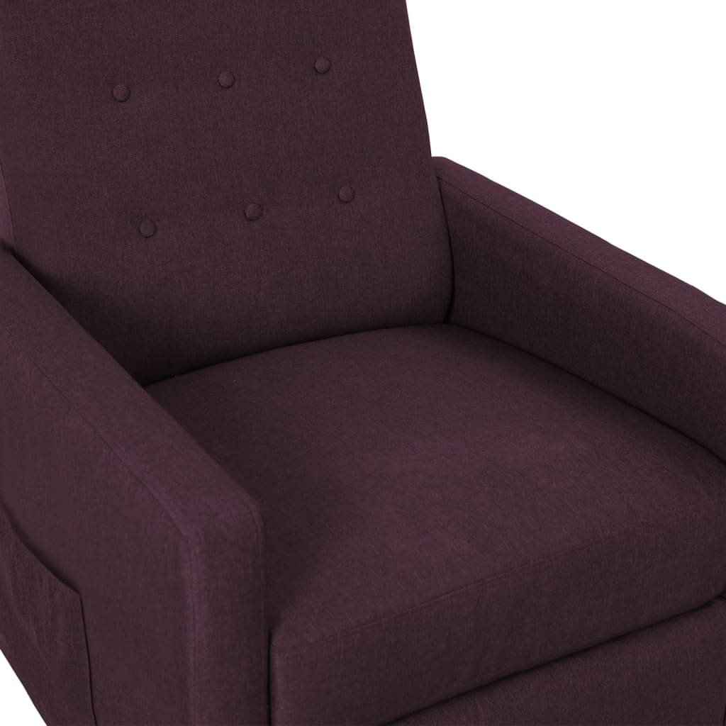 Relaxsessel Lila Stoff