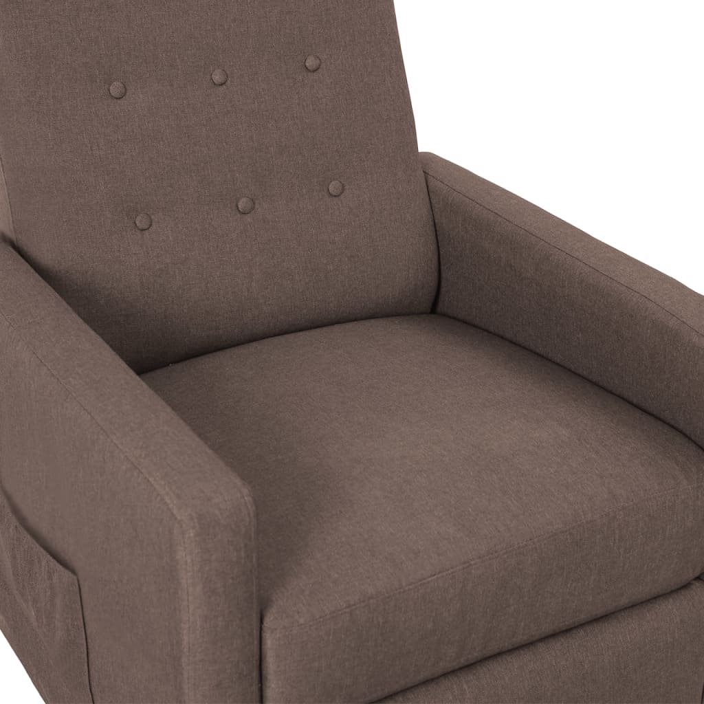 Relaxsessel Taupe Stoff