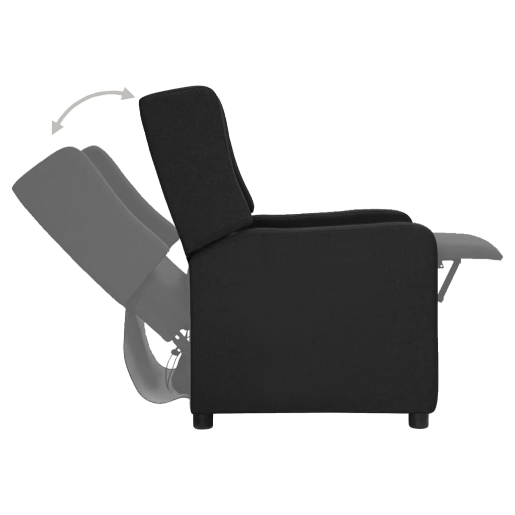 Relaxsessel Schwarz Stoff