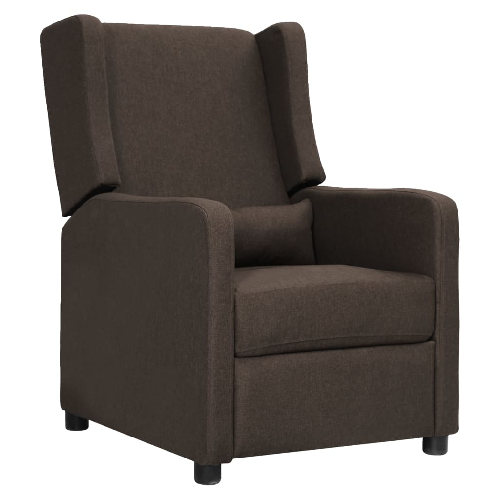 Relaxsessel Dunkelbraun Stoff