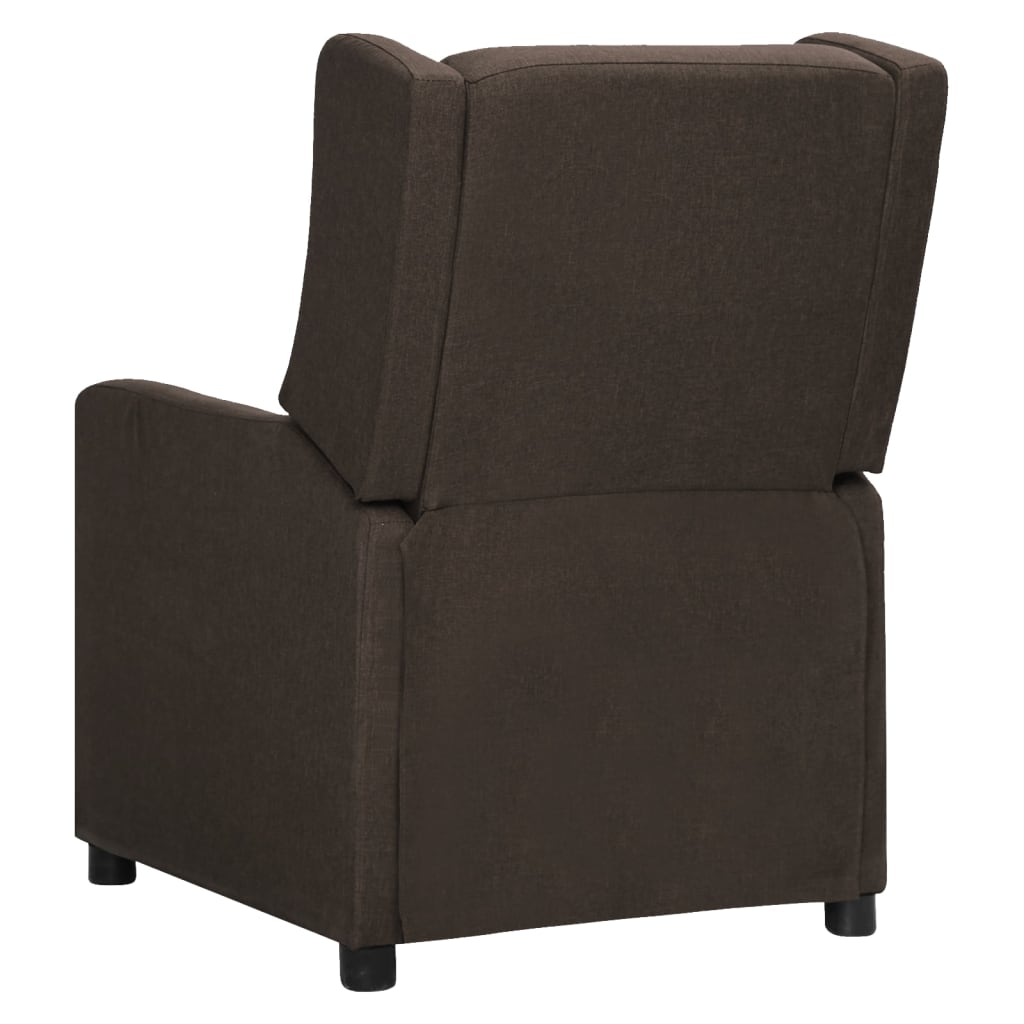 Relaxsessel Dunkelbraun Stoff
