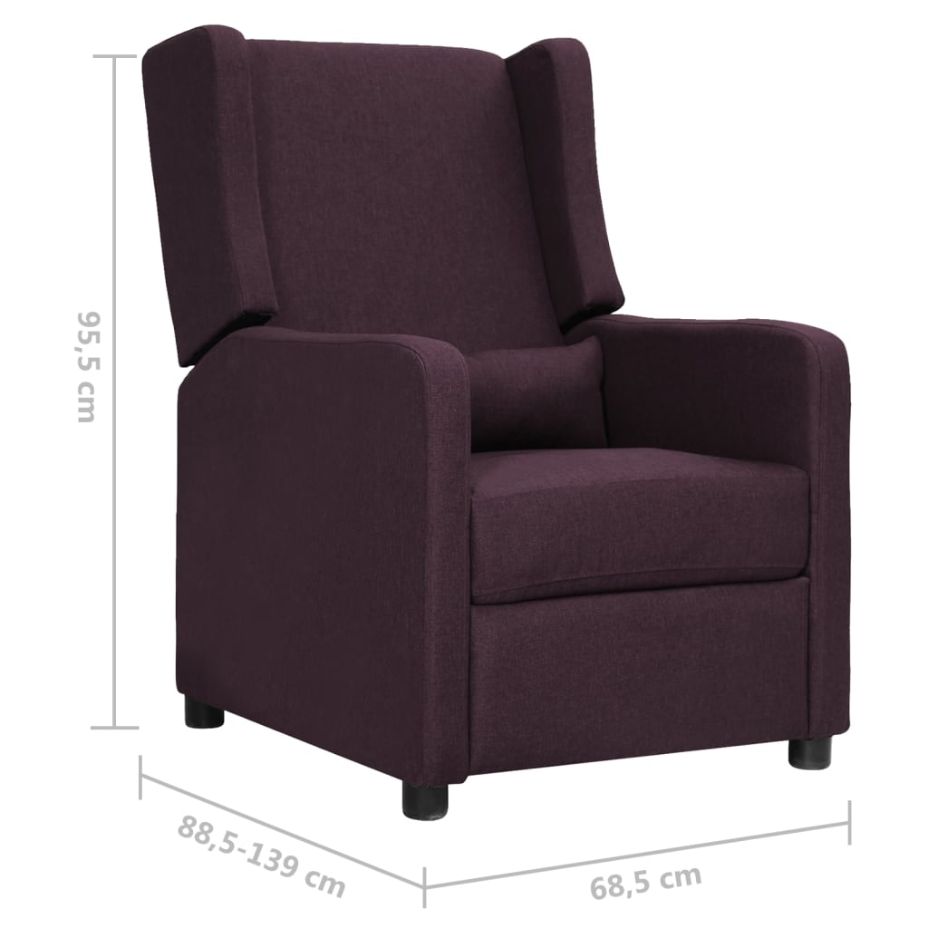 Relaxsessel Lila Stoff