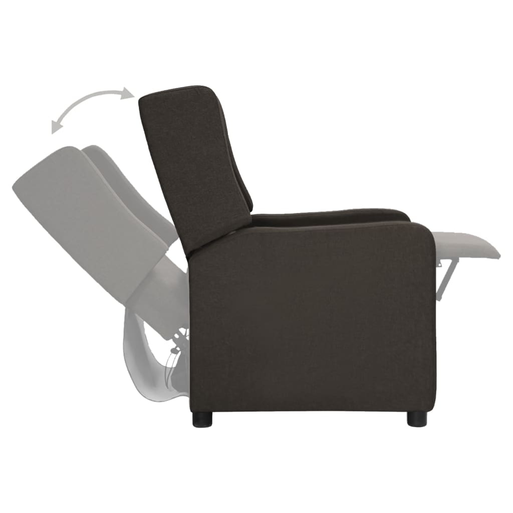 Relaxsessel Taupe Stoff