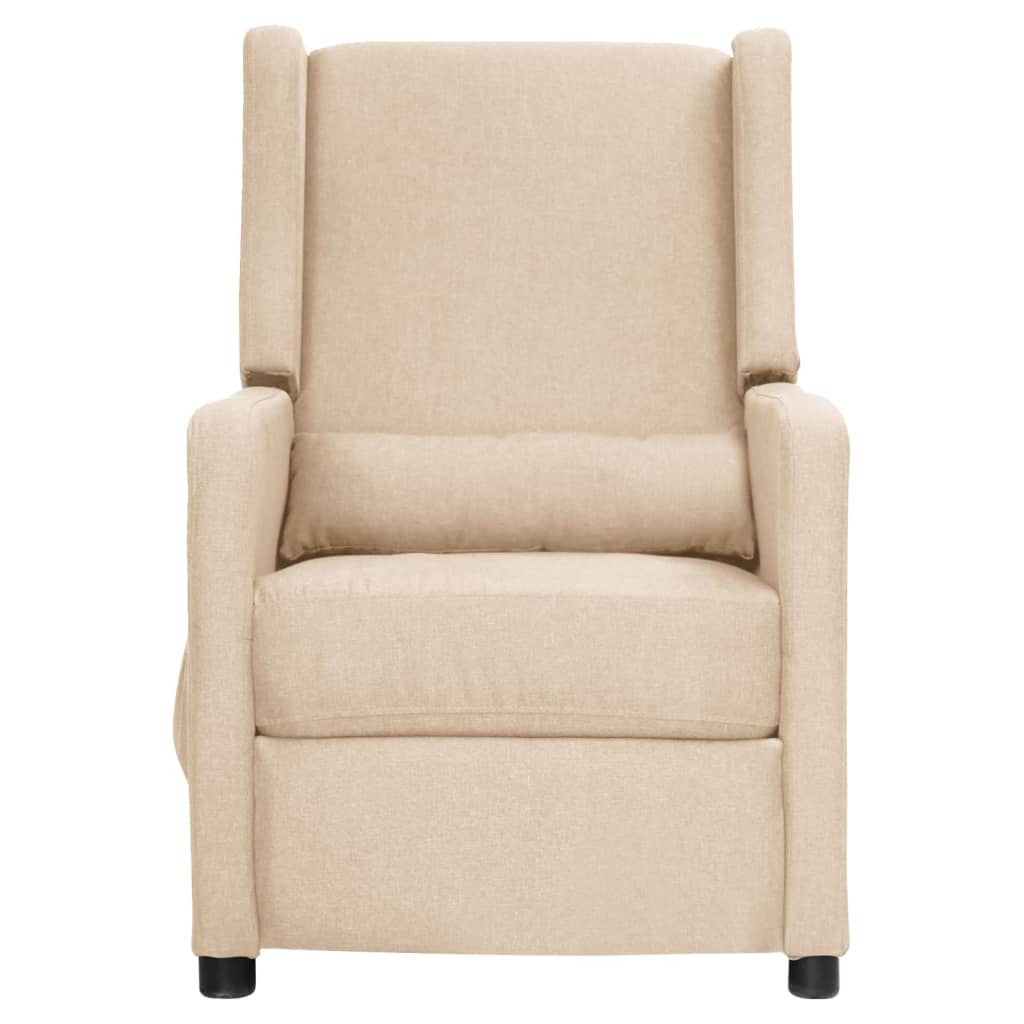 Relaxsessel Creme Stoff