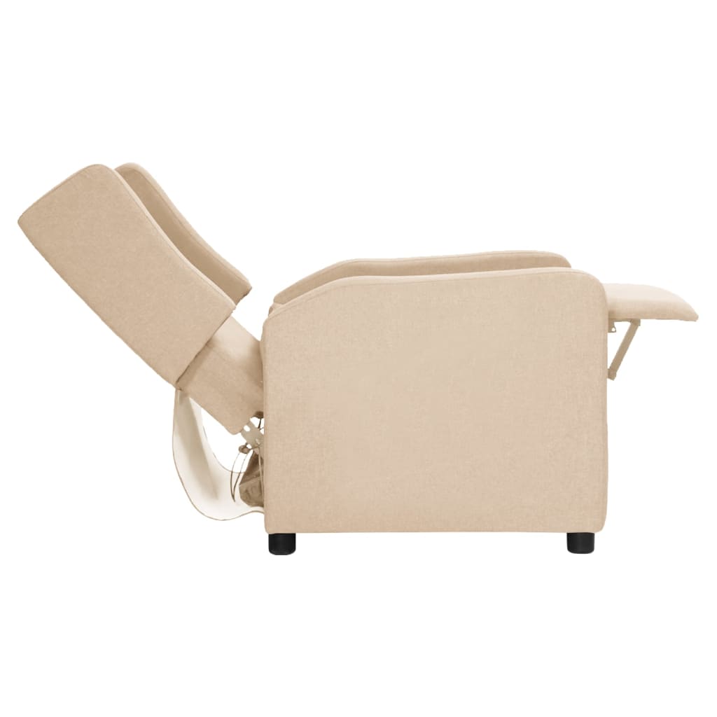 Relaxsessel Creme Stoff