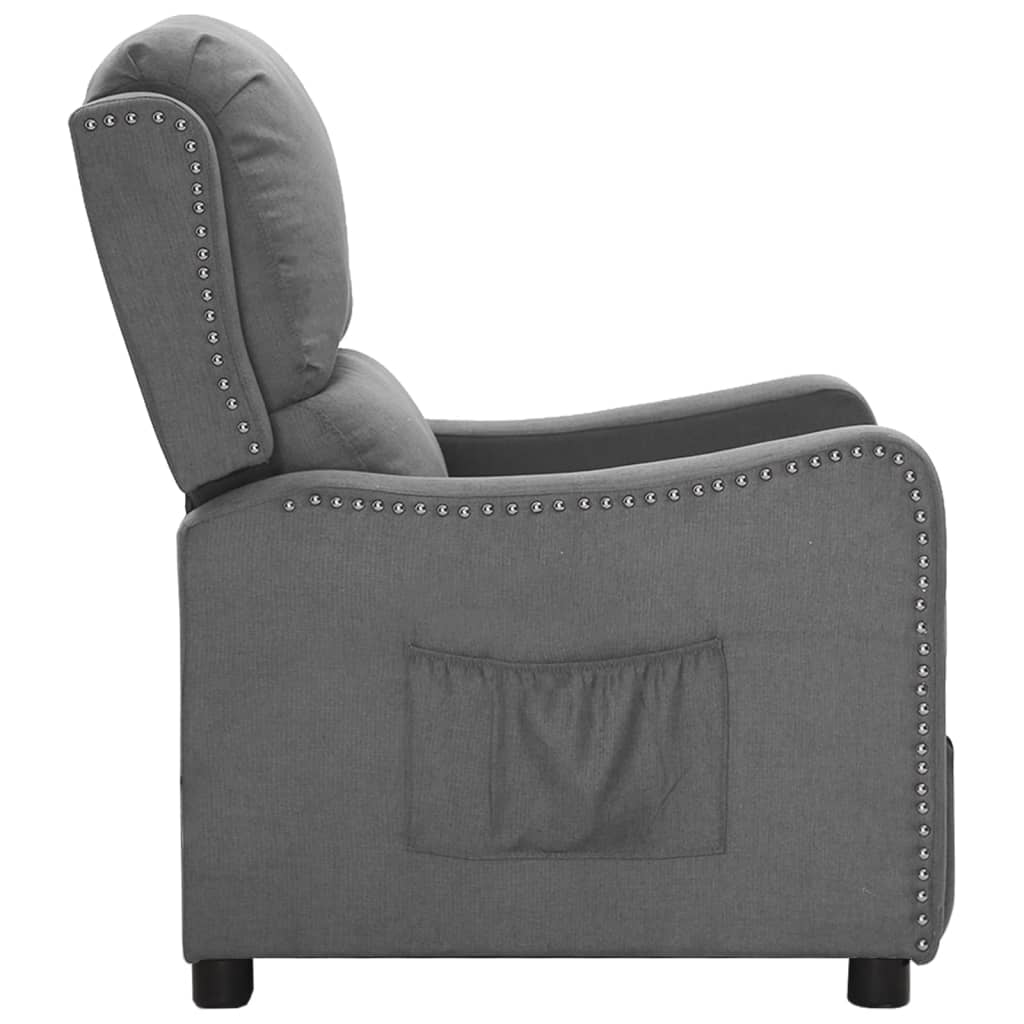 Relaxsessel Hellgrau Stoff