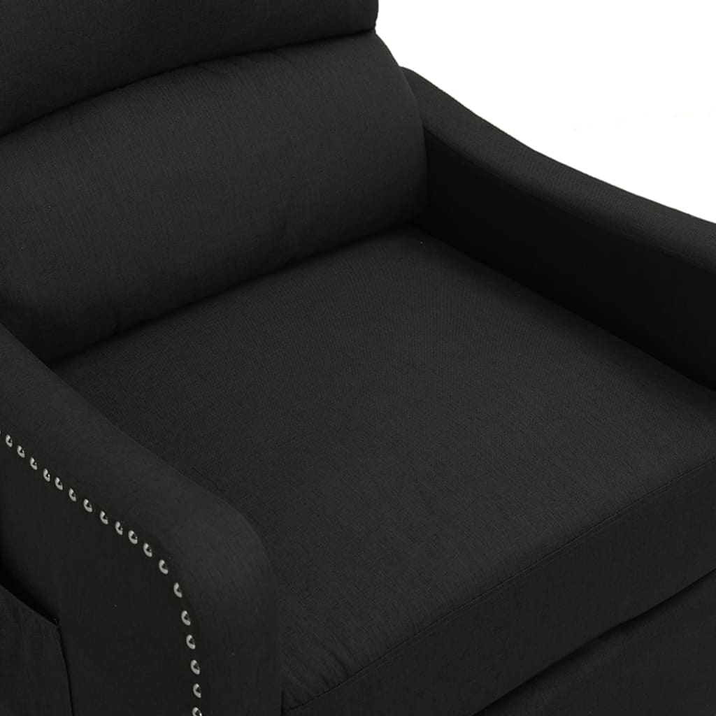 Relaxsessel Schwarz Stoff