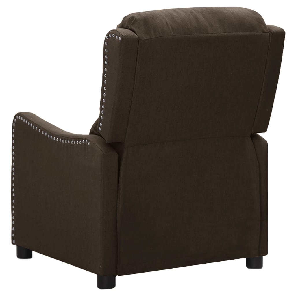 Relaxsessel Dunkelbraun Stoff