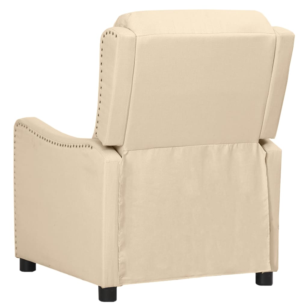 Relaxsessel Creme Stoff