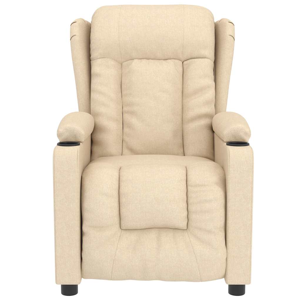 Massagesessel Creme Stoff