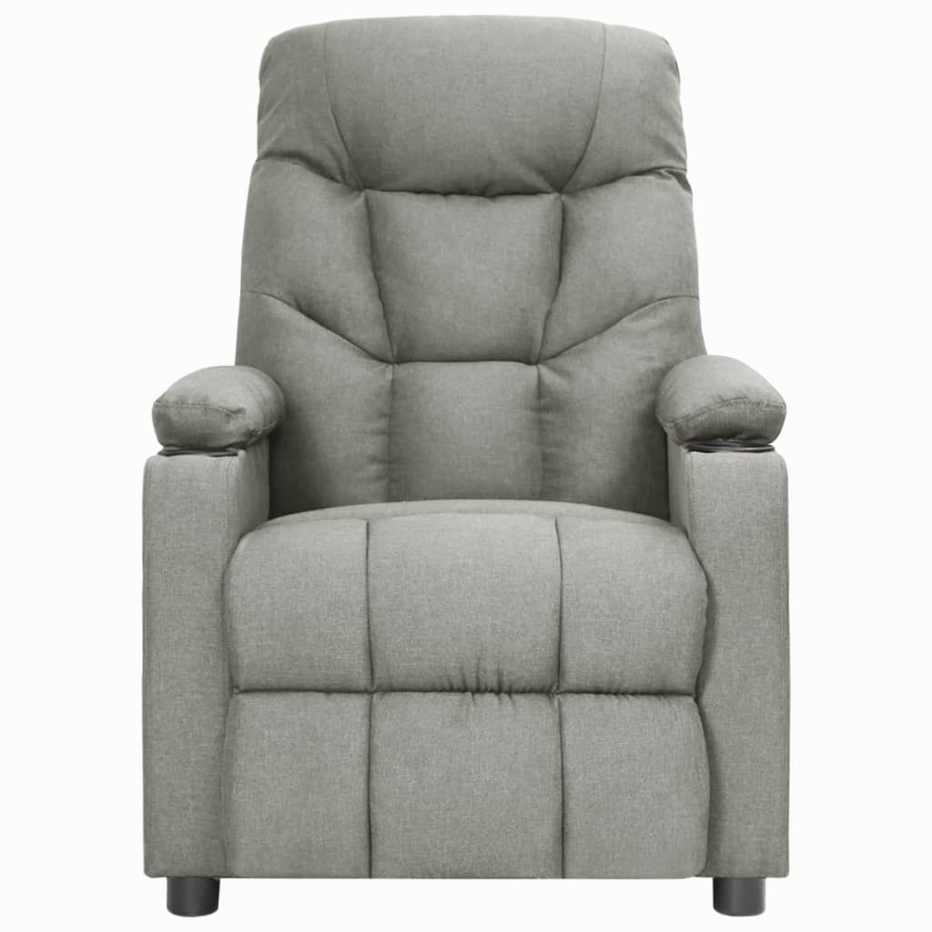 Relaxsessel Hellgrau Stoff