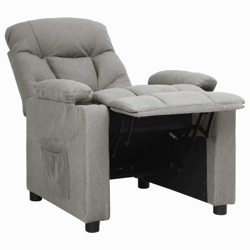 Relaxsessel Hellgrau Stoff