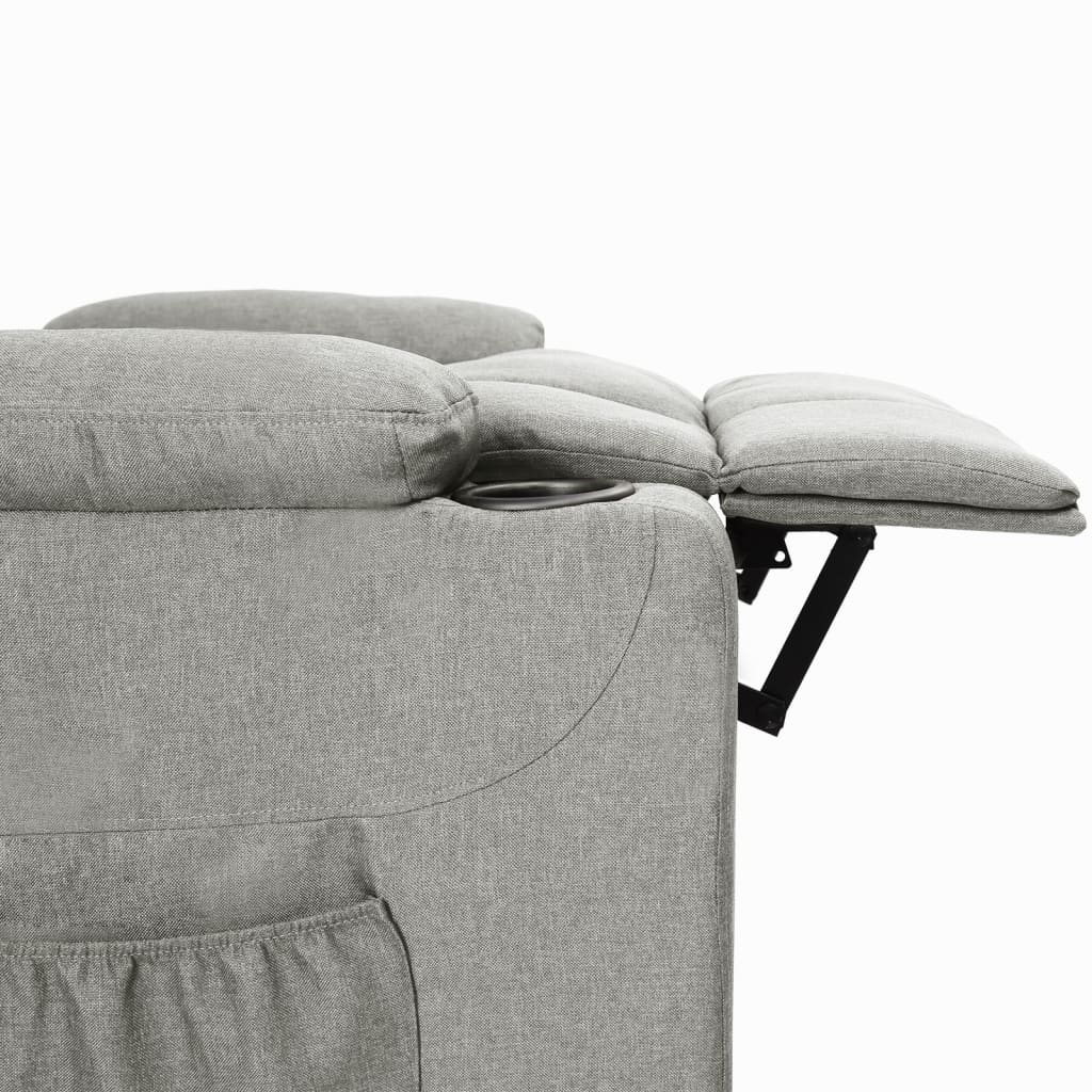Relaxsessel Hellgrau Stoff