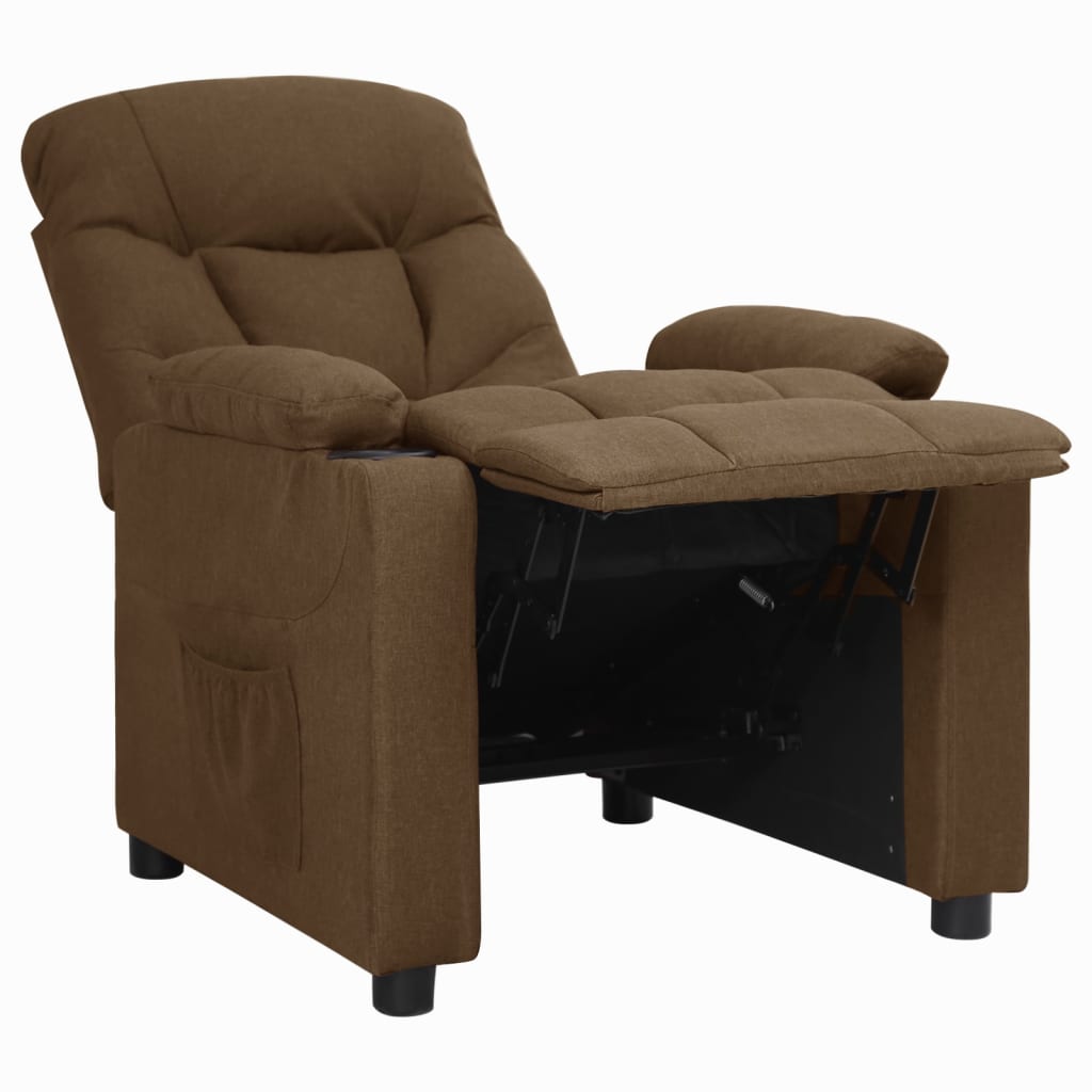 Relaxsessel Braun Stoff