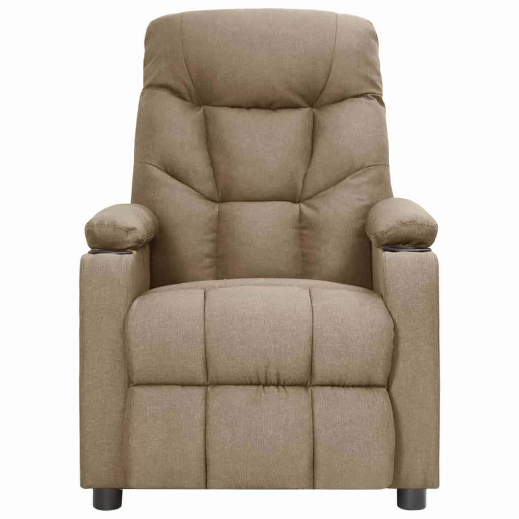 Relaxsessel Taupe Stoff