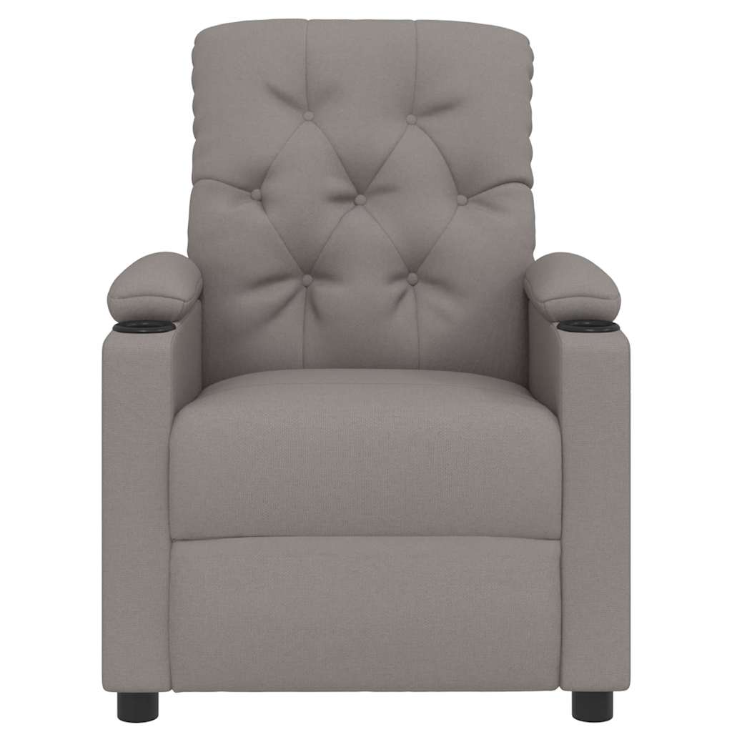 Relaxsessel Taupe Stoff