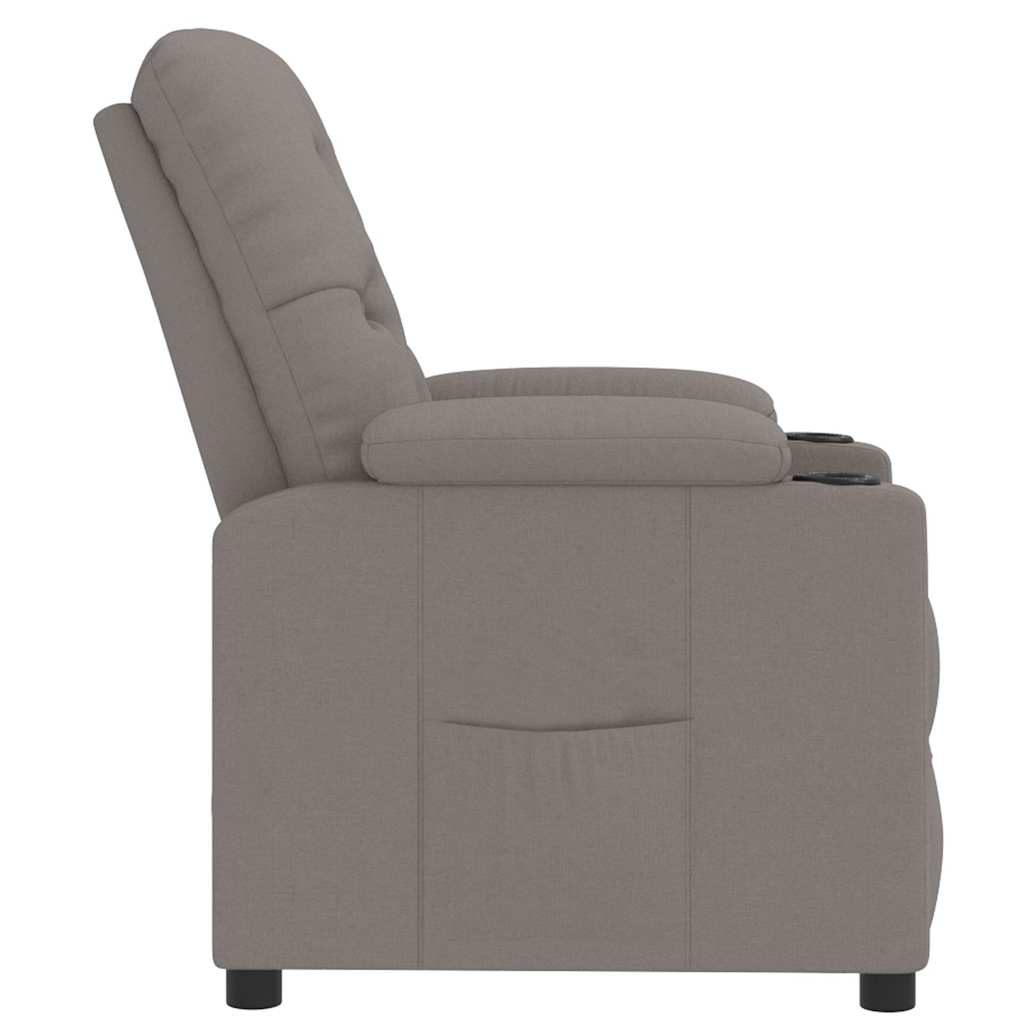 Relaxsessel Taupe Stoff