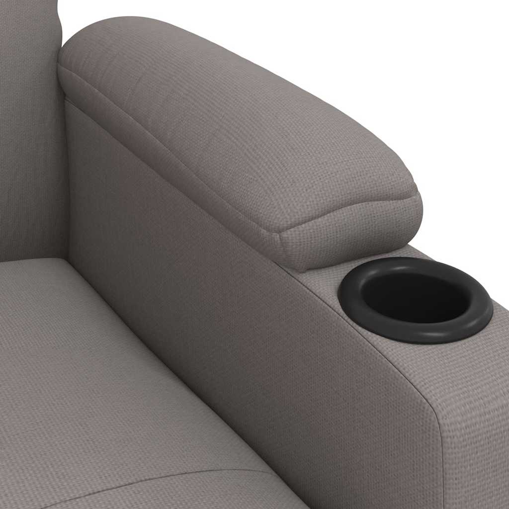 Relaxsessel Taupe Stoff