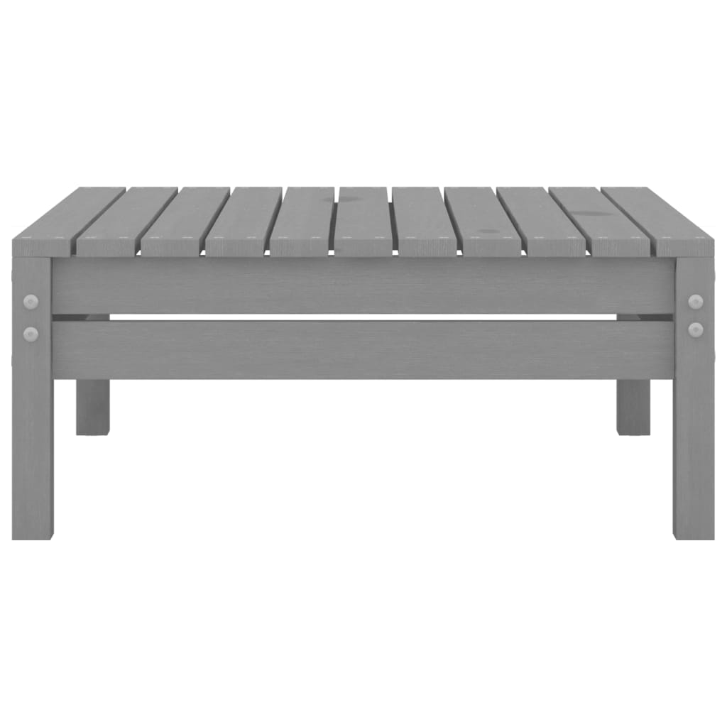 6-tlg. Garten-Lounge-Set Grau Kiefer Massivholz