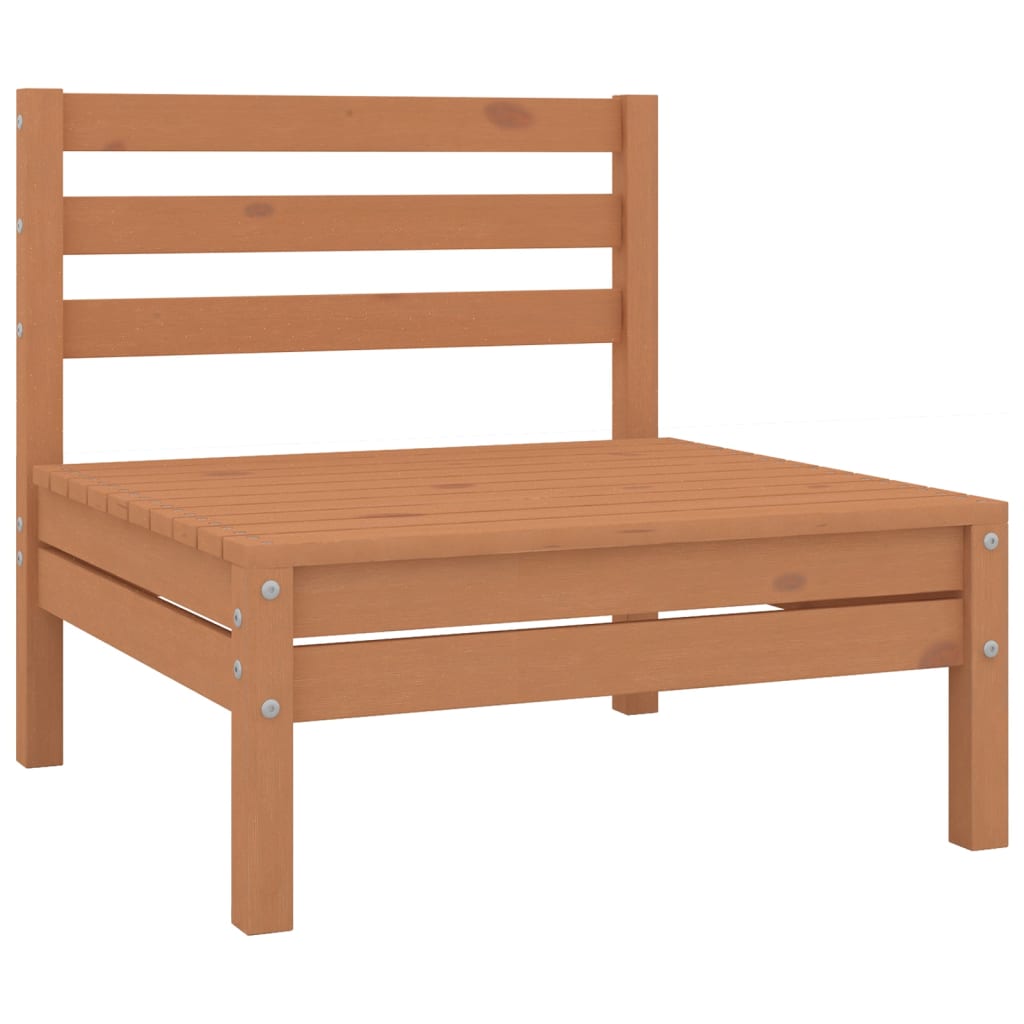 10-piece garden lounge set, honey brown, solid pine wood
