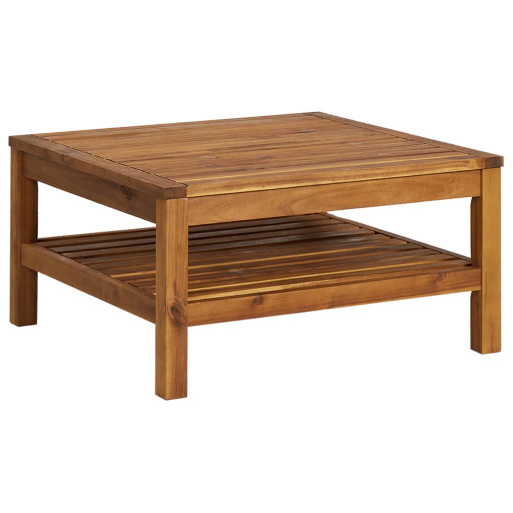 10-tlg. Garten-Lounge-Set mit Auflage Massivholz Akazie