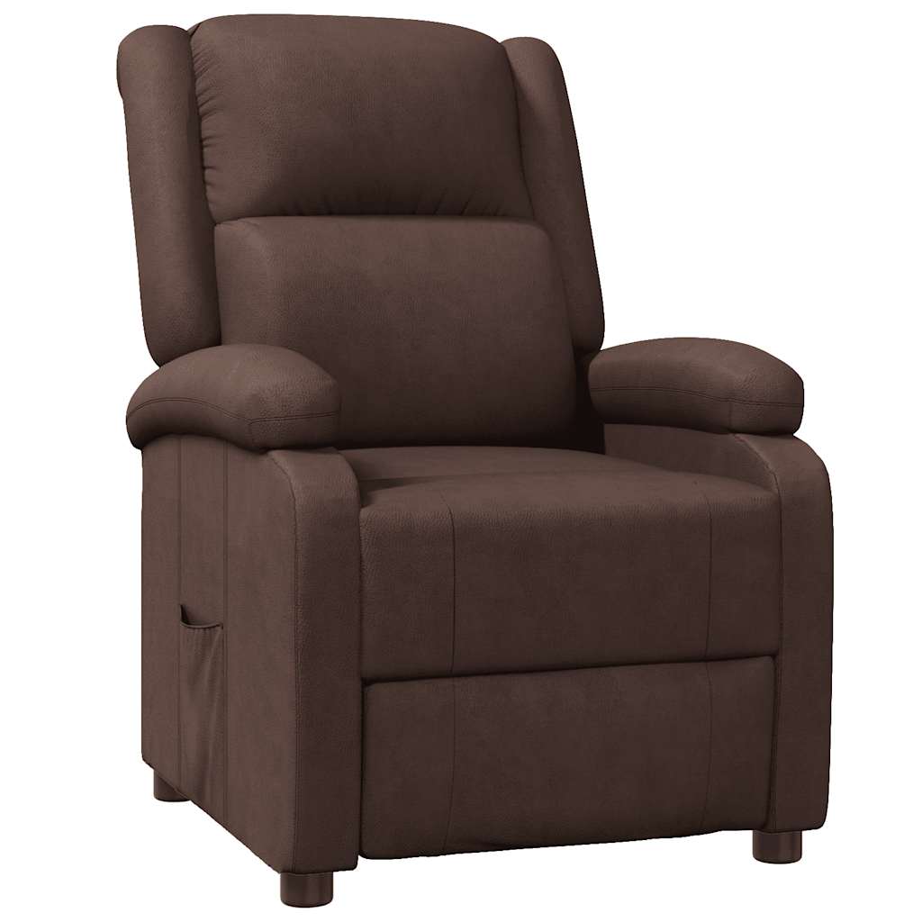Relaxsessel Braun Kunstleder