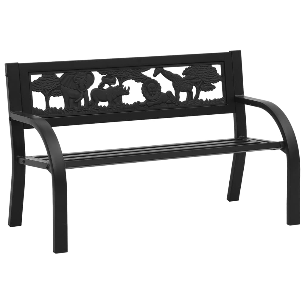 Banc de jardin pour enfants 86 cm en acier