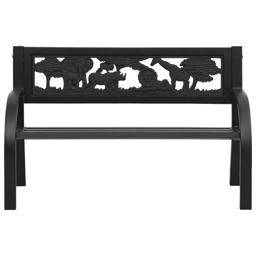 Banc de jardin pour enfants 86 cm en acier