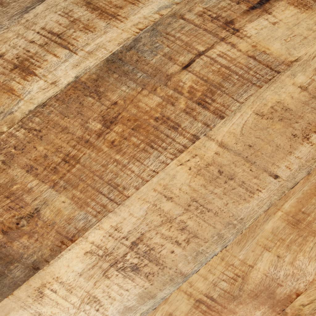 Table basse Ø68 cm Bois de manguier brut