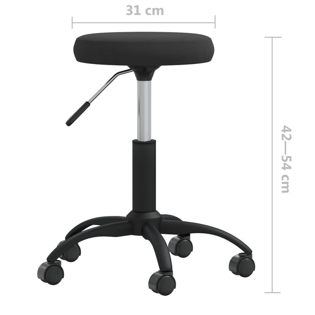 Dining chair black velvet