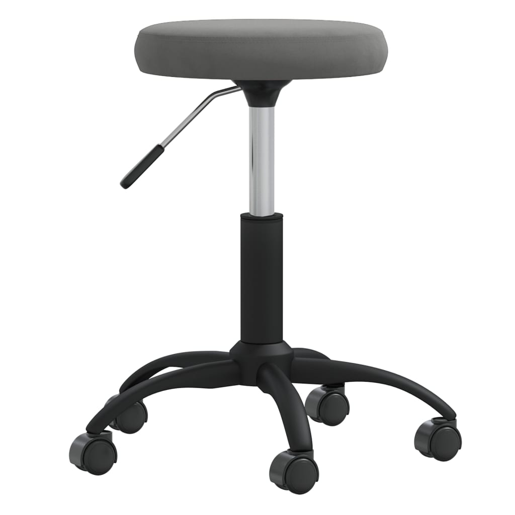 Dining chair dark grey velvet