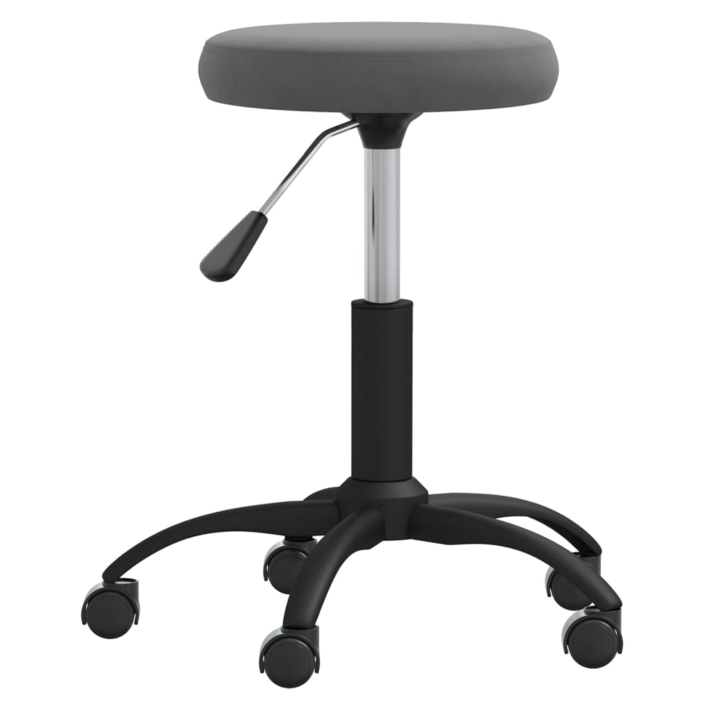 Dining chair dark grey velvet