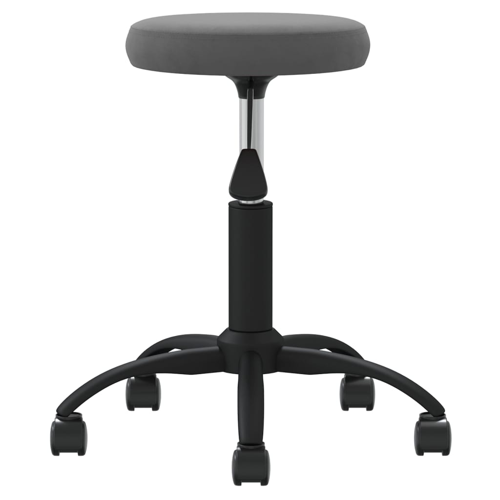 Dining chair dark grey velvet