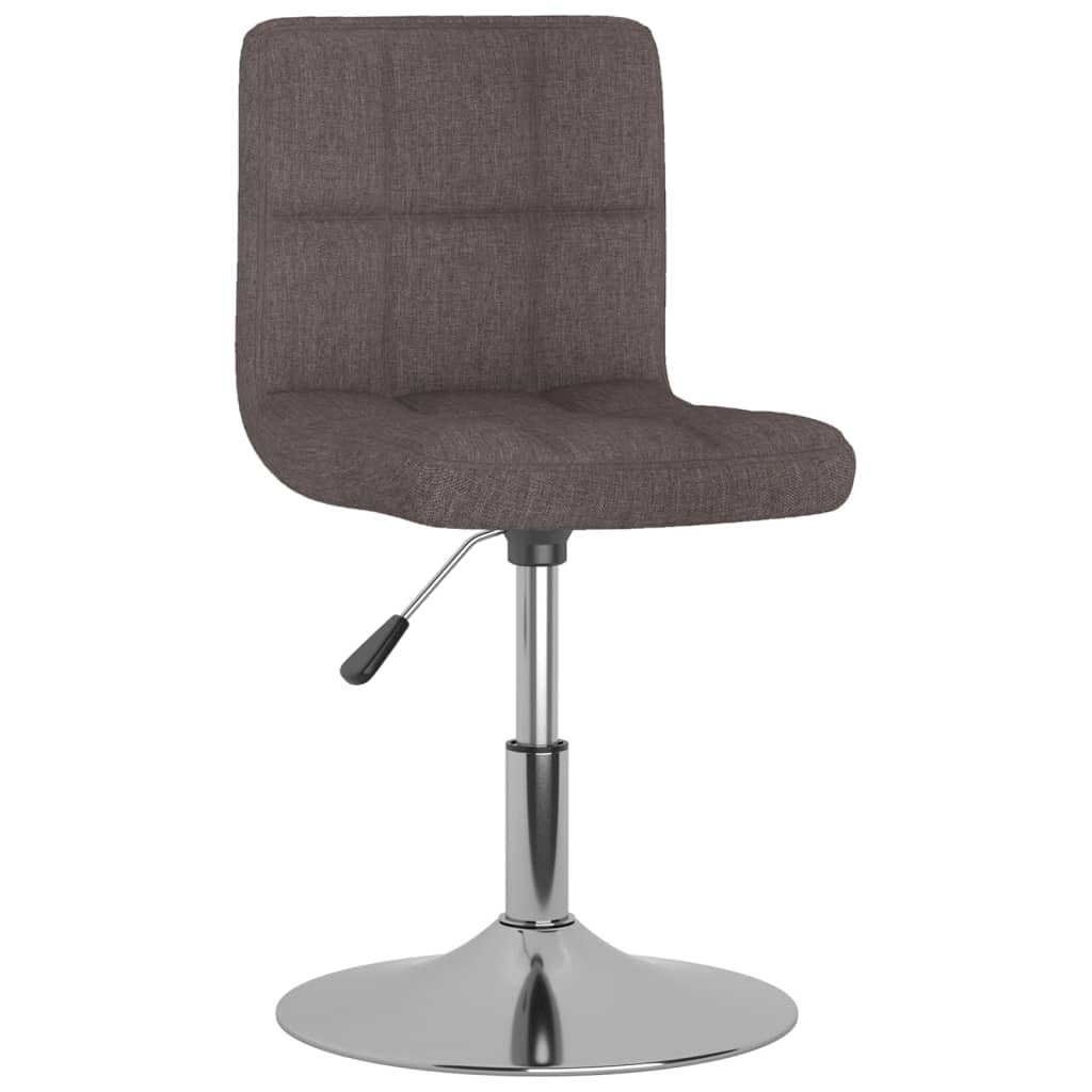 Dining Chair Swivel Taupe Fabric