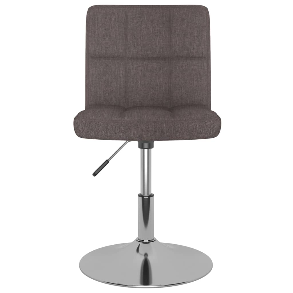 Dining Chair Swivel Taupe Fabric