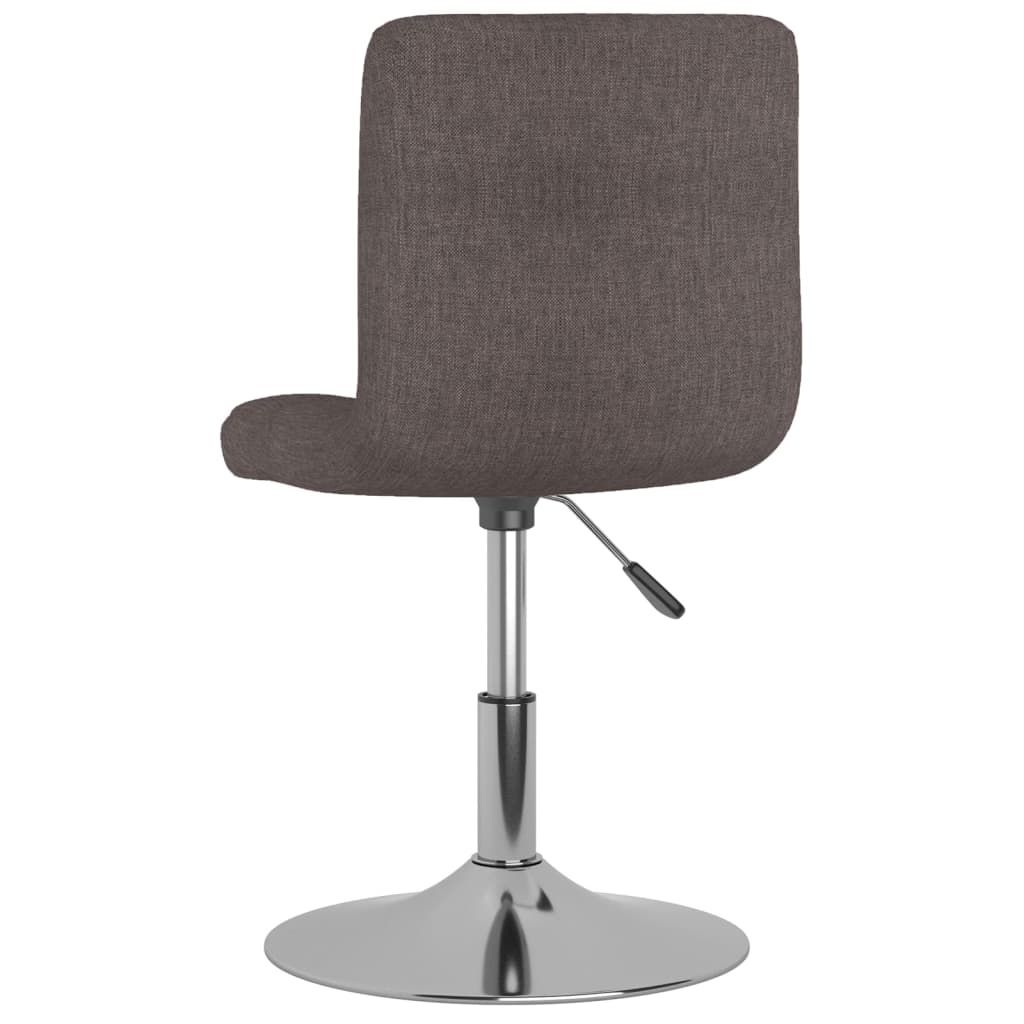 Dining Chair Swivel Taupe Fabric