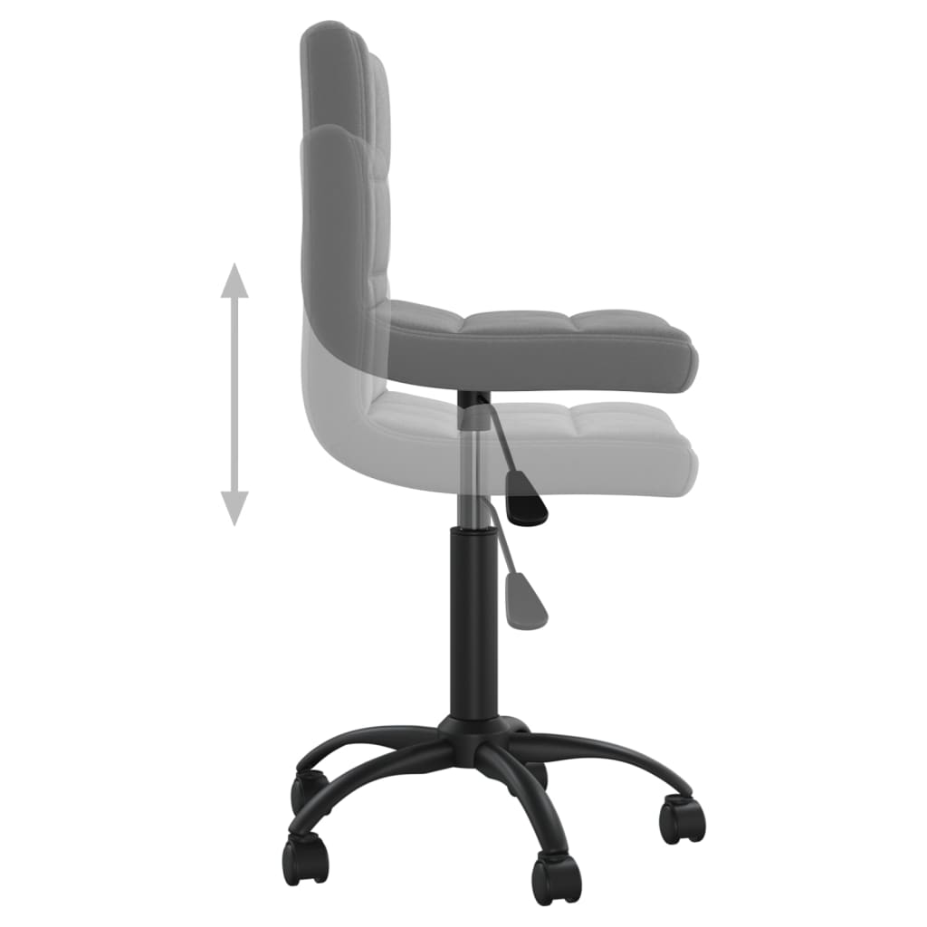 Dining Chair Swivel Dark Grey Velvet