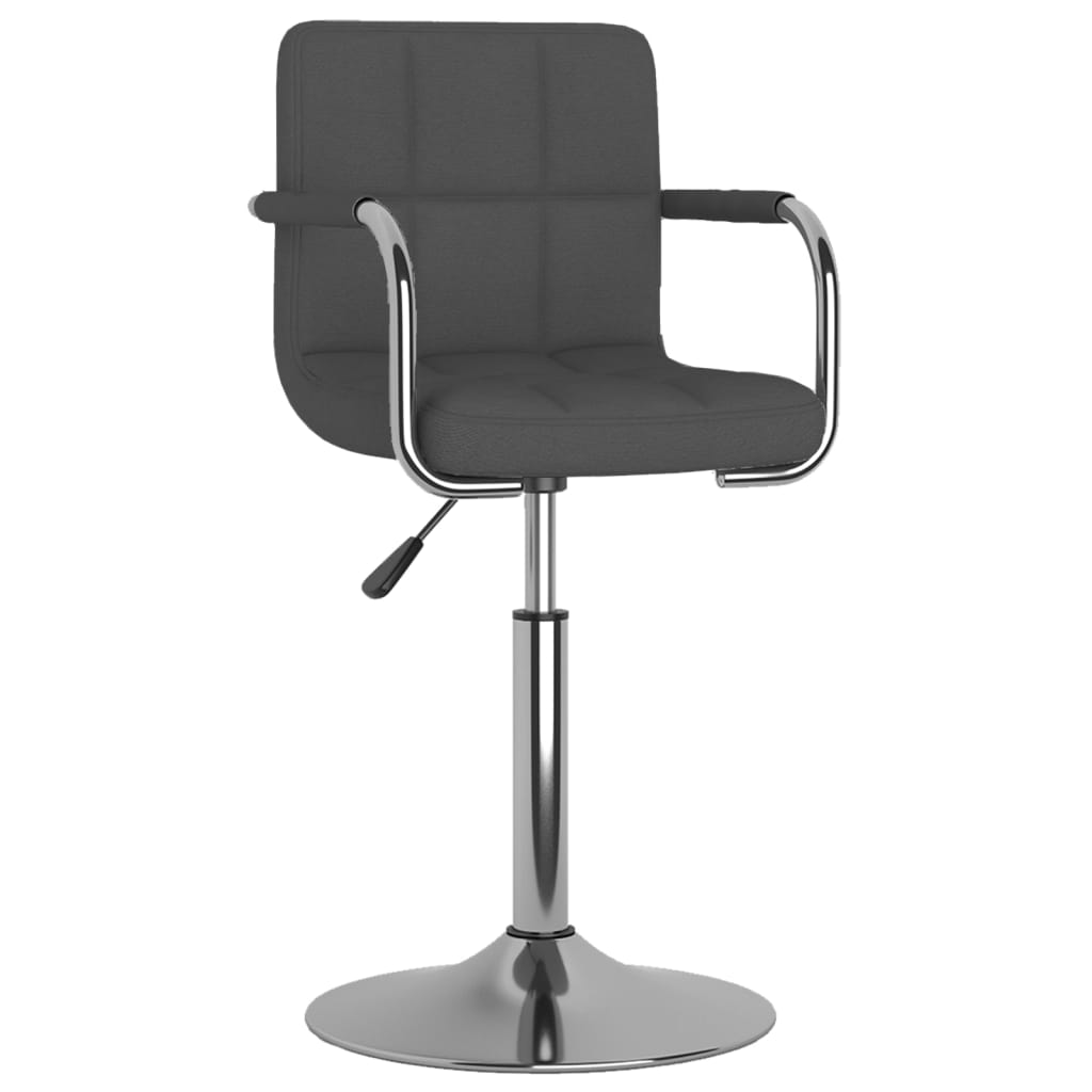 Dining chair dark grey fabric