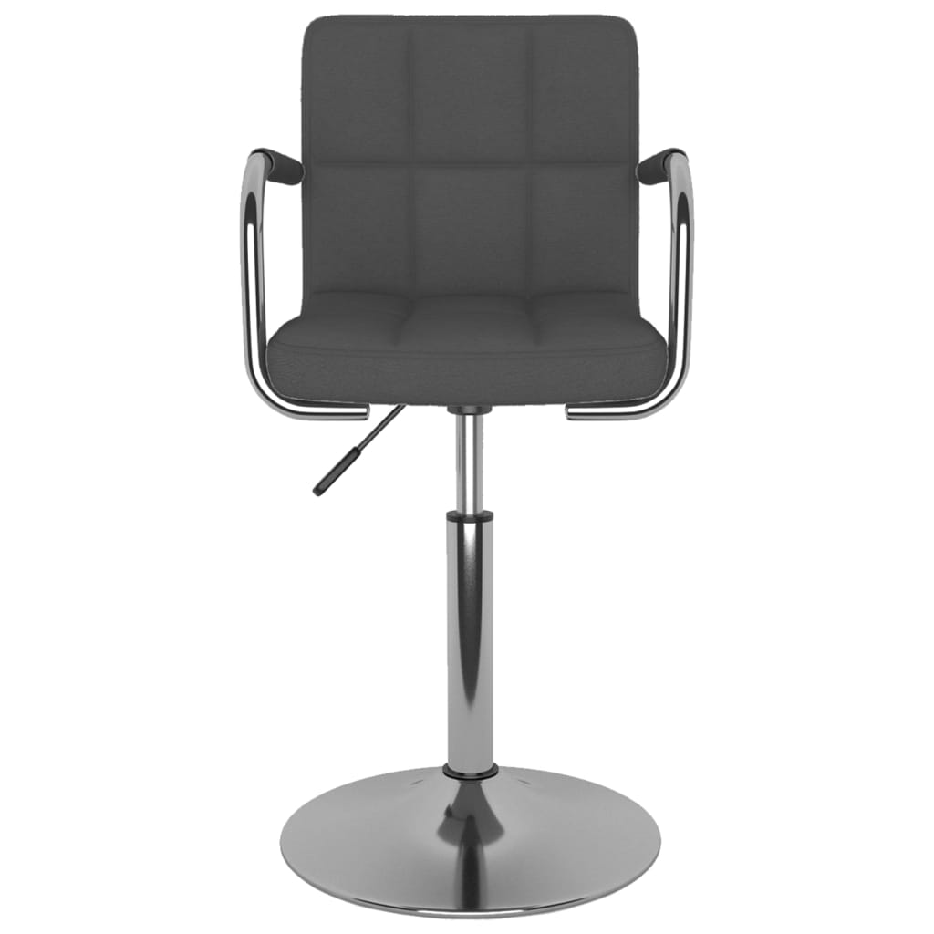 Dining chair dark grey fabric