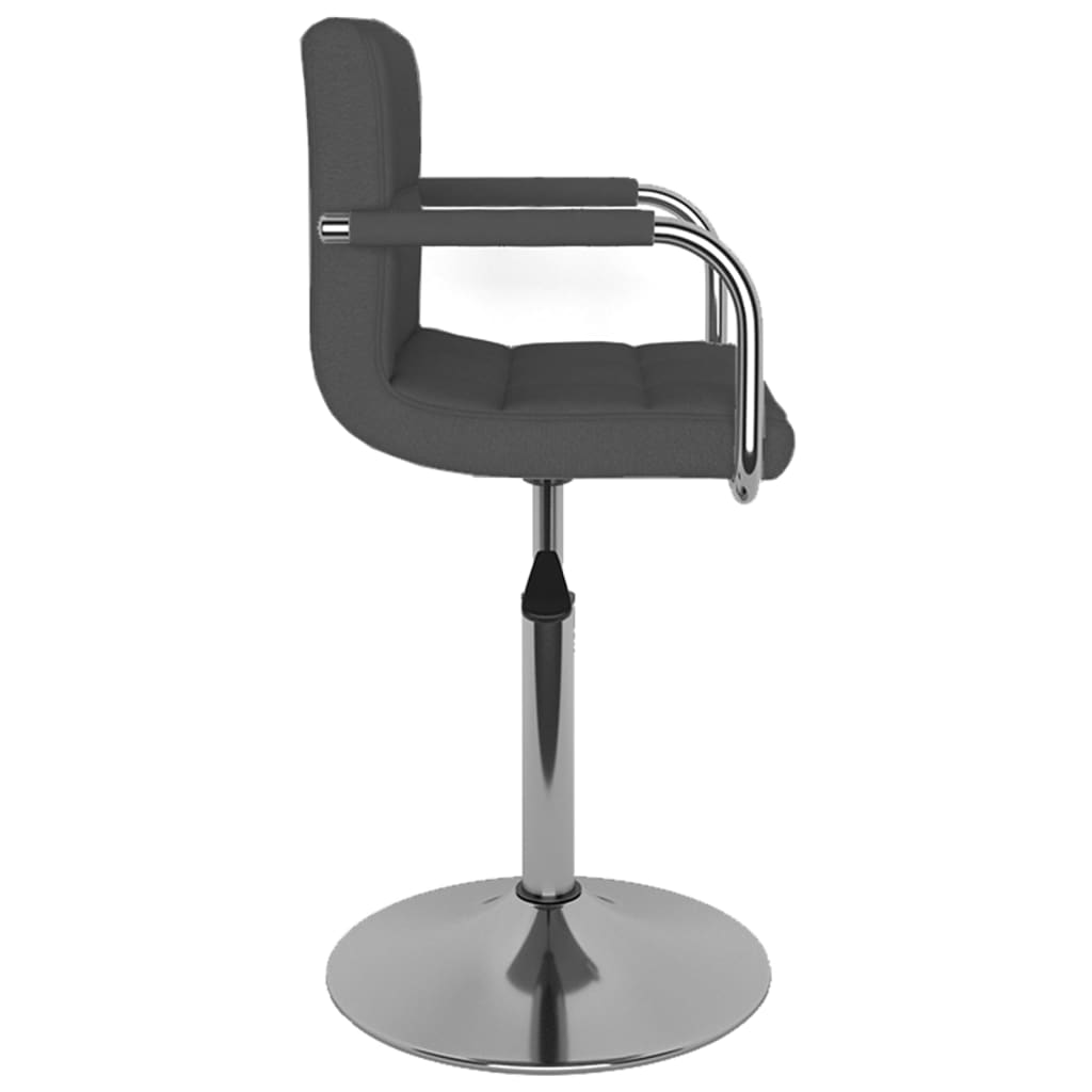 Dining chair dark grey fabric