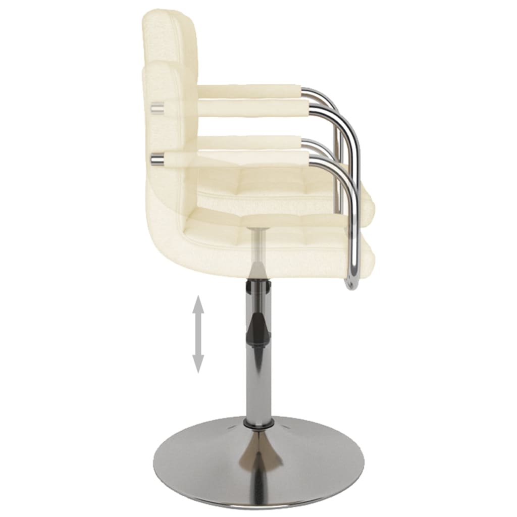 Dining chair cream fabric