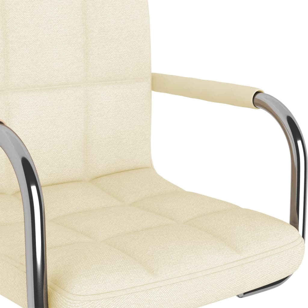 Dining chair cream fabric