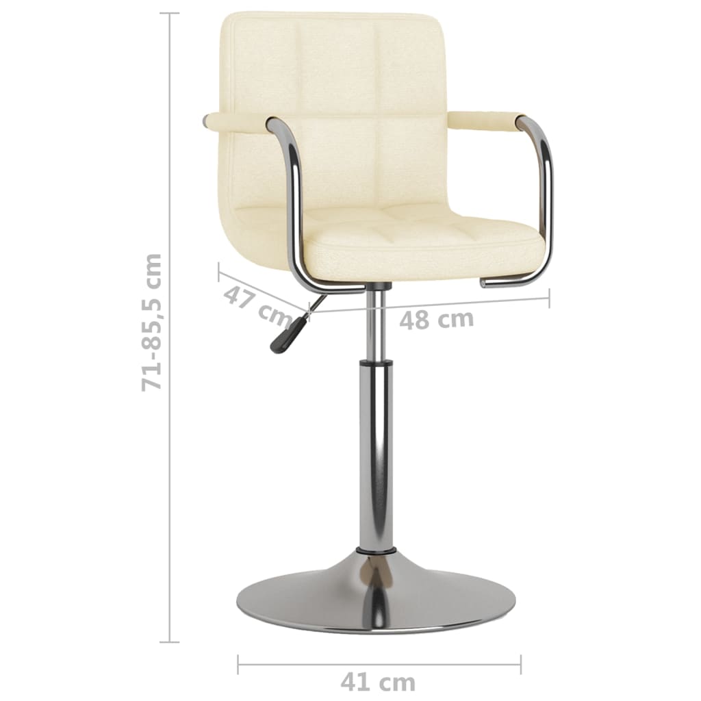 Dining chair cream fabric