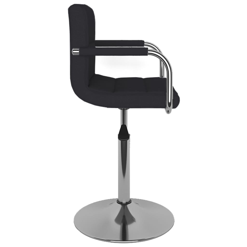 Dining chair black fabric