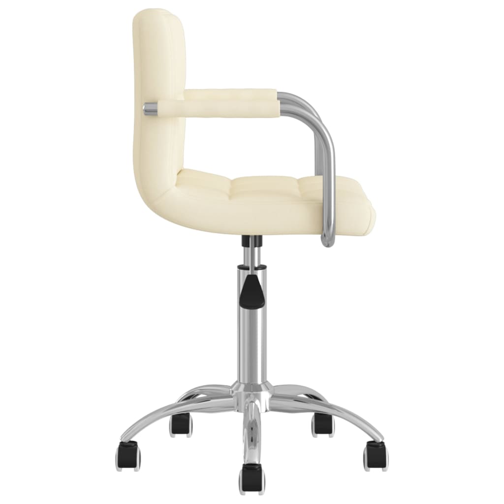 Dining Chair Swivel Cream Fabric