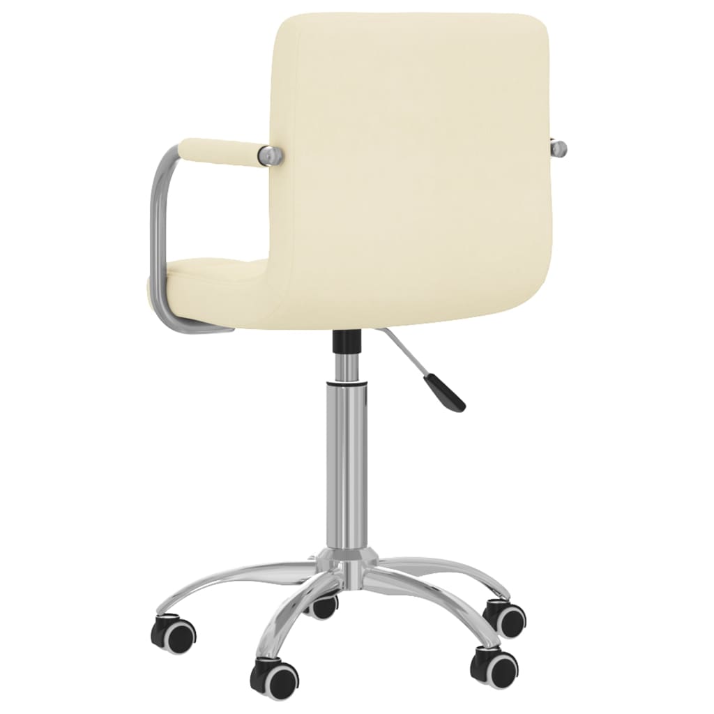 Dining Chair Swivel Cream Fabric